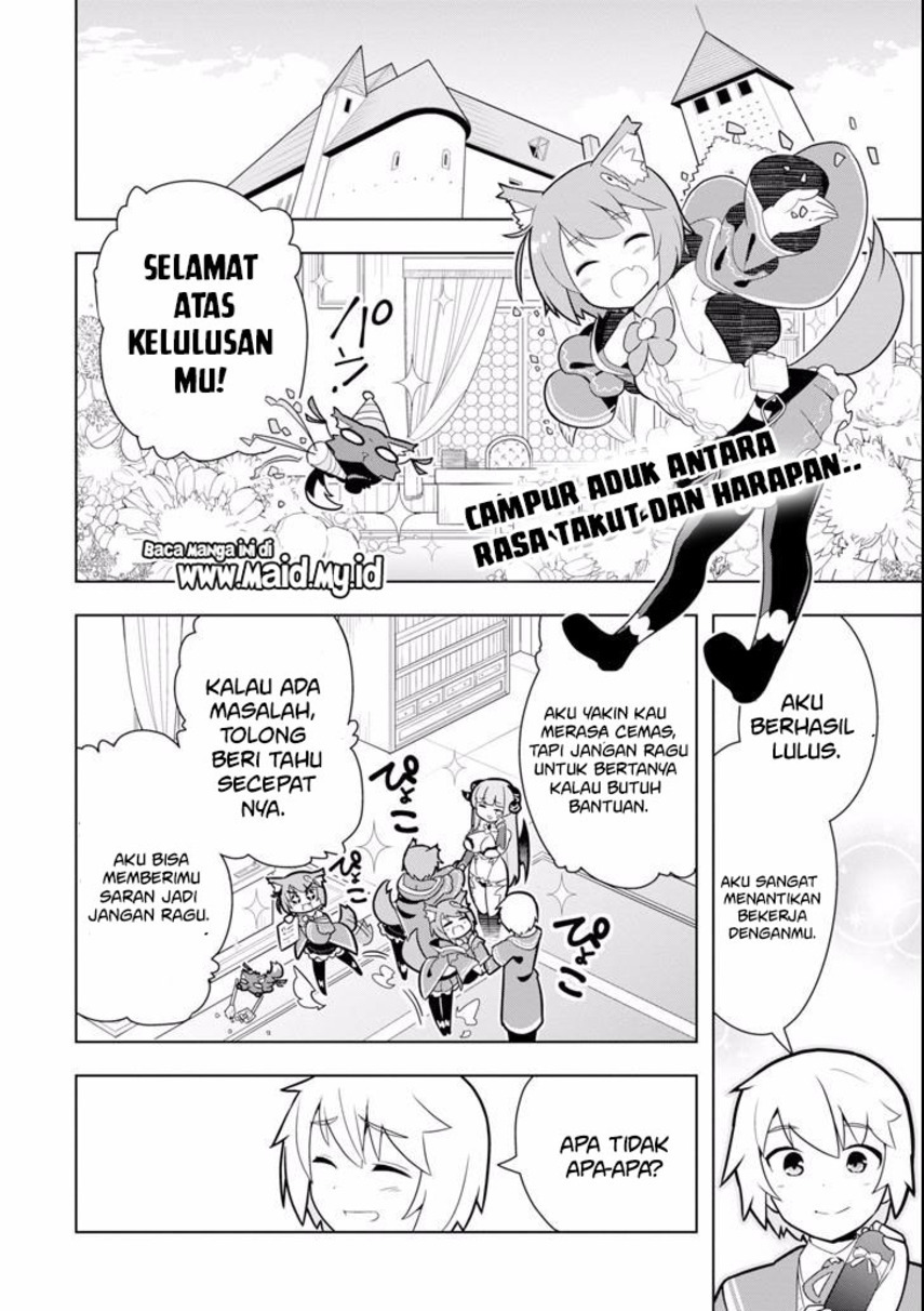 Wakamono no Kuro Mahou Hanare ga Shinkoku desu ga, Shuushoku shite Mitara Taiguu Iishi, Shachou mo Tsukaima mo Kawaikute Saikou desu Chapter 03.1 Gambar 4